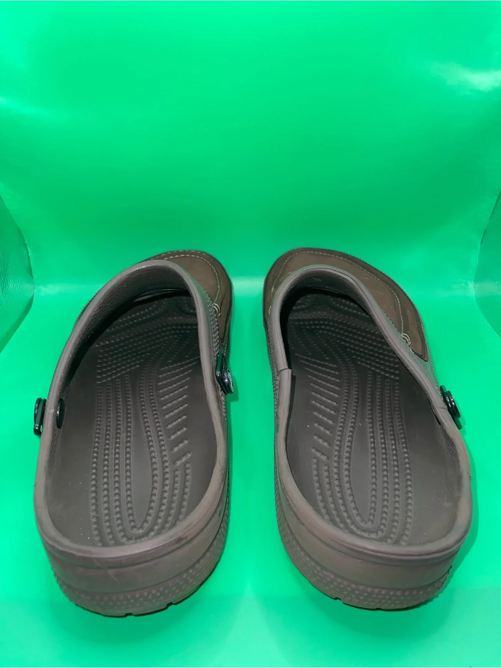 CROCS Brown Classic Clog Slide - Men's Casual Slip-On